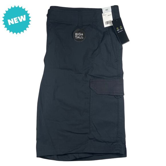 Lee Shorts Mens 46 Cargo Stretch Extreme Motion Flat Front Black Flex NWT - Picture 1 of 8